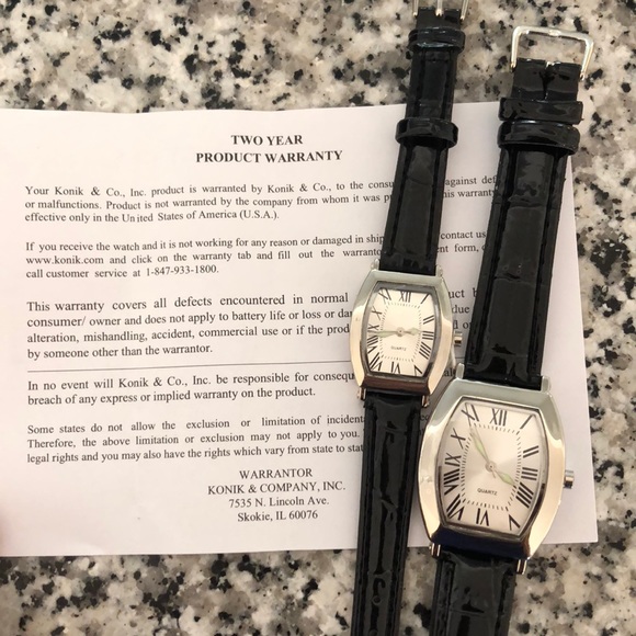 Genuine Leather Watch Pair - Picture 3 of 3